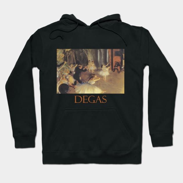 Rehearsal on Stage by Edgar Degas Hoodie by Naves